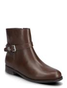 Lauren Ralph Lauren Brooke Ii Calfskin Bootie Brun