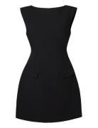 Malina Adelina High Neck Mini Dress Svart