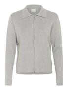 Kaffe Kavisja Polo Cardigan Grå