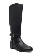 Lauren Ralph Lauren Burnished Calf-Collins Tll-Bo-Tal Svart