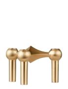STOFF Nagel Nagel Candle Holder - Brushed Brass Guld