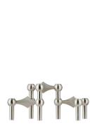 STOFF Nagel Nagel Candle Holder - Brushed Chrome Silver