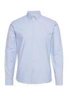 Lindbergh Yarn Dyed Oxford Superflex Shirt Blå