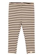 Petit Piao Legging Modal Striped Beige
