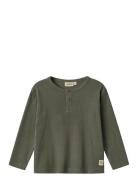 Wheat T-Shirt L/S Morris Khaki Green
