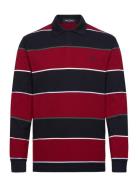 Fred Perry Hw Jersey Striped Polo Shirt Röd