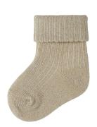 Name It Nbfnobba Glitter Sock Beige