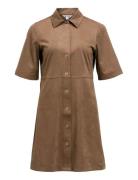 Object Objfenja Scarlet 3/4 Short Dress E Wi 25 Brun