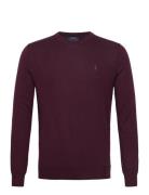 Polo Ralph Lauren Slim Fit Washable Wool Crewneck Sweater Burgundy