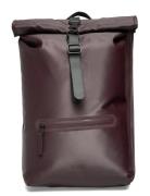 Rains Rolltop Rucksack W3 Burgundy