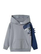 Name It Nmmnash Ls Nreg Sweat Wh Bru Box Blå