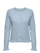 ONLY Onlcinderel Ls Frill Cardigan Ex Knt Blå
