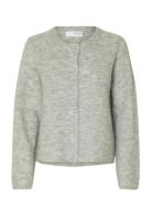 Selected Slflulu New Ls Knit Cardigan Noos Grå