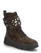 Gabor Laced Ankle Boot Brun