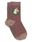 Melton Lucky Horse Socks Lila