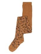 Melton Leopard Tights Brun
