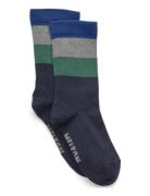 Melton Wide Stripes Socks Multi/patterned