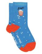 Melton Popcorn Socks Blå