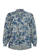Kaffe Curve Kcmahlia Blouse Blå