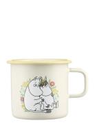 Muurla Moomin Enamel Mug Flowers 5,5Dl Gul