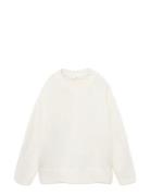 Mango Long-Sleeve Knitted Sweater Kräm