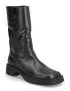 MIISTA Aron Raw Black Ankle Boots Svart