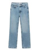 Mango Matilda High-Rise Straight Jeans Blå