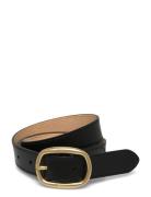 Polo Ralph Lauren Smooth Vachetta-25Mm Ovl Bk-Blt-Med Svart