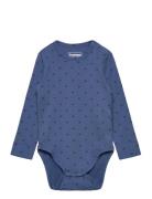 Hummel Hmlmini Bee Aop Body L/S Blå