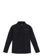 Indian Blue Jeans Shirt Jacket Twill Stretch Svart