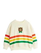 Mini Rodini Bear Stripe Sweatshirt Kräm