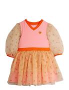 Mini Rodini Dotted Tulle Dress Rosa