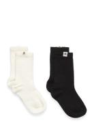 Mini Rodini Basic Wool Blend Socks 2-Pack Multi/patterned