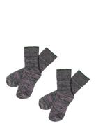 FUB 2-Pack Melange Socks Grå