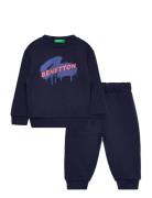 United Colors Of Benetton Set Sweater+Trousers Marinblå