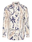 Lauren Ralph Lauren Relaxed Fit Belting-Print Crepe Shirt Multi/patter...