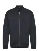 Lyle & Scott Half Raglan Jersey Bomber Marinblå