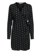 ONLY Onlkeshav L/S V-Neck Wrap Dress Wvn Svart