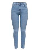 JDY Jdymoon Hw Skinny Jeans Medbluednm Noos Blå