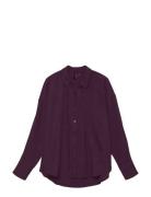 Vero Moda Vmmelaney Queeny Ls Shirt Wvn Noos Lila