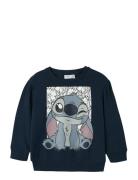 Name It Nmfarina Stitch Sweat Bru Wdi Marinblå