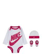 Nike C1-Bodysuit+Hat+Bootie Rosa