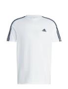 Adidas Sportswear Essentials Single Jersey 3-Stripes T-Shirt Vit