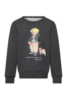 Ralph Lauren Kids Polo Bear Heathered Fleece Sweatshirt Grå