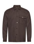Mos Mosh Gallery Mmgnole Serge Overshirt Brun