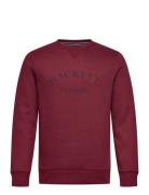 Hackett London Heritage Ess Aw Crew Burgundy