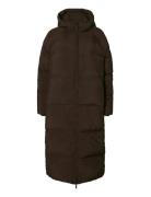 Selected Slfmaya Down Long Coat Noos Brun
