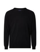 Lexington Clothing Dean Merino Crew Neck Sweater Svart