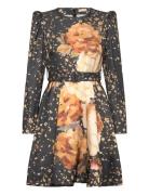 By Ti Mo Tailored Satin Belt Dress Svart