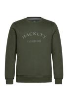 Hackett London Heritage Ess Aw Crew Khaki Green